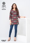 Scarlet Vol 8 By Deeptex Fancy Poplin Cotton Short Kurti Bulk Orders In India
